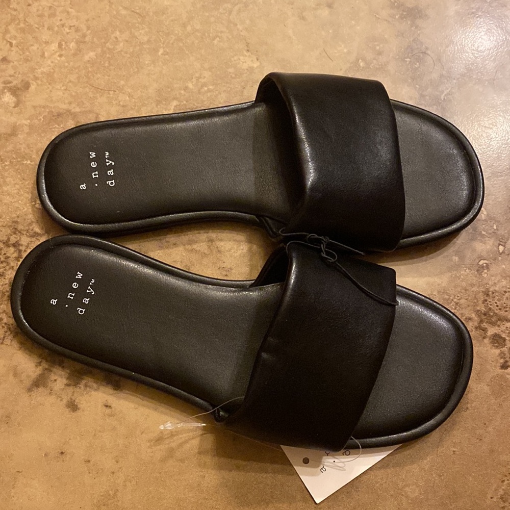 (163) NWT Women’s Black LuLu Flats by a new day. Size 5W - Picture 4 of 11